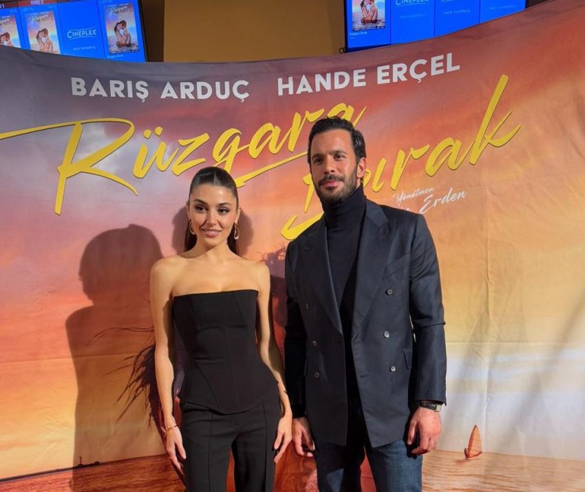 Barış Arduç ve Hande Erçel’e “Rüzgara Bırak”ın Berlin galasında alkış yağmuru